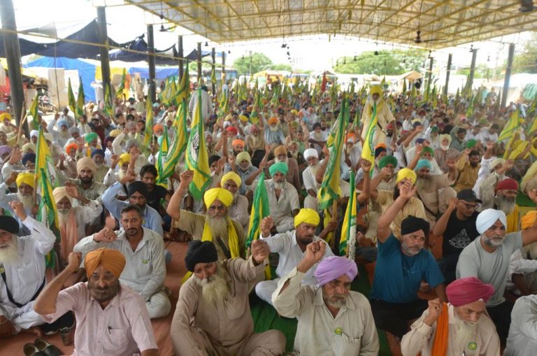 ਦਿੱਲੀ ਦੇ ਟਿਕਰੀ ਬਾਰਡਰ ਉੱਪਰ ਭਾਰਤੀ ਕਿਸਾਨ ਯੂਨੀਅਨ ਏਕਤਾ ਉਗਰਾਹਾਂ ਦਾ ਸੰਘਰਸ਼ ਜਾਰੀ