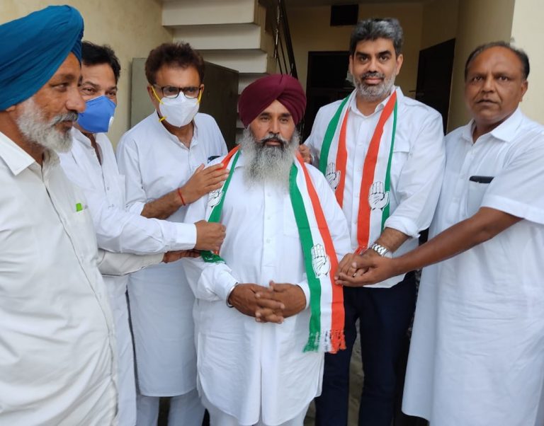 ਆਪ ਨੂੰ ਝਟਕਾ, ਸੀਨੀਅਰ ਆਗੂ ਕਾਗਰਸ ਵਿੱਚ ਸਾਮਲ