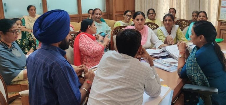 ਆਂਗਨਵਾੜੀ ਜਥੇਬੰਦੀਆਂ ਵੱਲੋਂ ਸਮਾਜਿਕ ਸੁਰੱਖਿਆ, ਇਸਤਰੀ ਤੇ ਬਾਲ ਵਿਕਾਸ ਮੰਤਰੀ ਨਾਲ ਮੰਗਾਂ ਸਬੰਧੀ ਮੀਟਿੰਗ