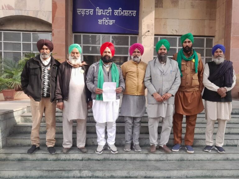 ਸਰਹਿੰਦ ਨਹਿਰ ਪੱਕੀ ਕਰਨ ਦੇ ਵਿਰੁੱਧ ਮੈਦਾਨ ਵਿੱਚ ਨਿੱਤਰਿਆ ਸੰਯੁਕਤ ਕਿਸਾਨ ਮੋਰਚਾ
