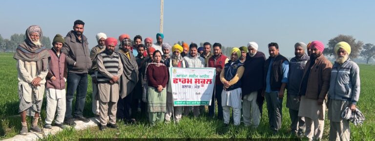 ਆਤਮਾ ਸਕੀਮ ਅਧੀਨ ਕਣਕ ਦੀ ਫਸਲ ਤੇ ਫ਼ਾਰਮ ਫਿਲੱਡ ਸਕੂਲ ਆਯੋਜਿਤ