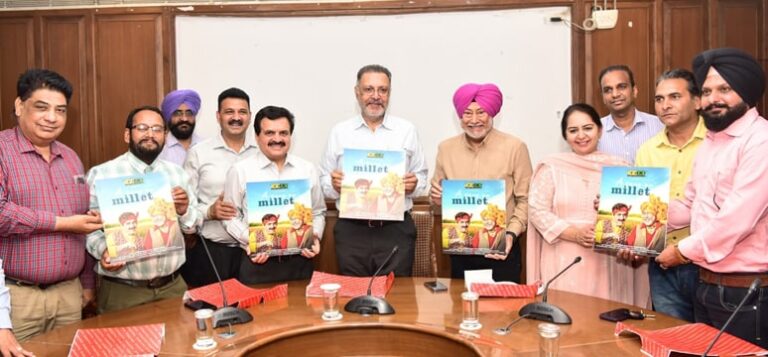ਡਾ. ਬਲਬੀਰ ਸਿੰਘ ਵੱਲੋਂ ਜਸਵਿੰਦਰ ਭੱਲਾ ਅਤੇ ਬਾਲ ਮੁਕੰਦ ਸ਼ਰਮਾ ਦਾ ਮਿਲੇਟਸ ’ਤੇ ਗਾਇਆ ਗੀਤ ਲਾਂਚ