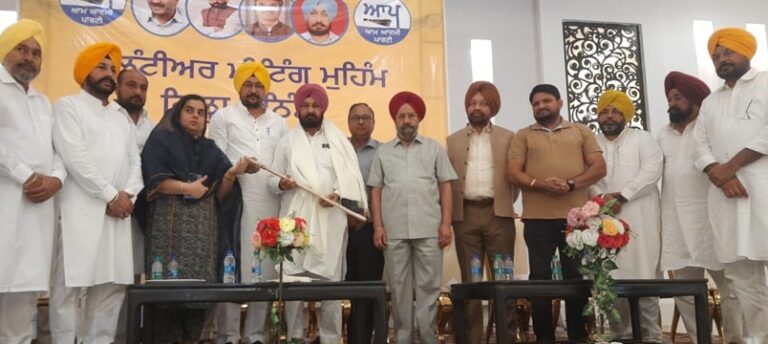 ਆਪ ਦੀ ਸਰਕਾਰ ਨੇ ਡੇਢ ਸਾਲ ਵਿੱਚ ਰਿਕਾਰਤੋੜ ਕੰਮ ਕੀਤੇ- ਪ੍ਰਿੰਸੀਪਲ ਬੁੱਧ ਰਾਮ