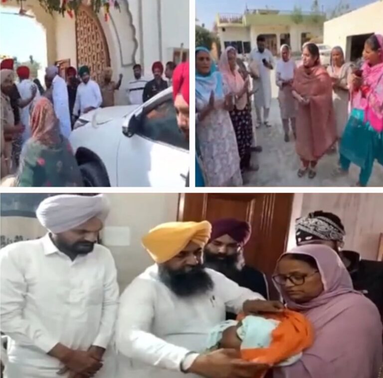 ਛੋਟਾ ਸਿੱਧੂ ਮੂਸੇਵਾਲਾ ਹਸਪਤਾਲੋਂ ਛੁੱਟੀ ਬਾਅਦ ਪਹਿਲੀ ਵਾਰ ਪੁੱਜਿਆ ਜੱਦੀ ਹਵੇਲੀ