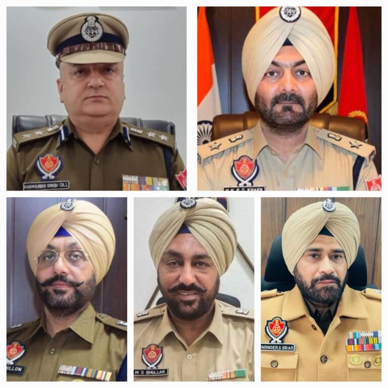 ਚੋਣ ਕਮਿਸ਼ਨ ਵੱਲੋਂ ਬਦਲੇ ਗਏ ਪੰਜ ਜ਼ਿਲਿ੍ਆਂ ਦੇ ਐਸਐਸਪੀਜ਼ ਨੂੰ ਮਿਲੀਆਂ ਨਵੀਆਂ ਪੋਸਟਿੰਗਾਂ