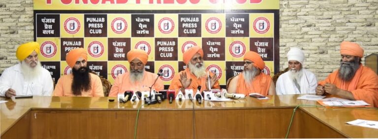 ਸੰਤ ਸਮਾਜ ਨੇ ਪੰਜਾਬ ਦੀਆਂ ਰਾਜਨੀਤਿਕ ਪਾਰਟੀਆਂ ਅੱਗੇ ਰੱਖਿਆ ਵਾਤਾਵਰਣ ਦਾ ਏਜੰਡਾ