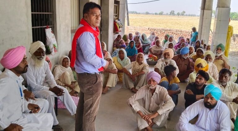 ਮਜਦੂਰ ਮੁਕਤੀ ਮੋਰਚੇ ਦੇ ਉਮੀਦਵਾਰ ਨੇ ਮਜਦੂਰਾਂ ਤੇ ਔਰਤਾਂ ਦੀ ਅਵਾਜ਼ ਚੁੱਕਣ ਲਈ ਮੰਗਿਆ ਸਹਿਯੋਗ