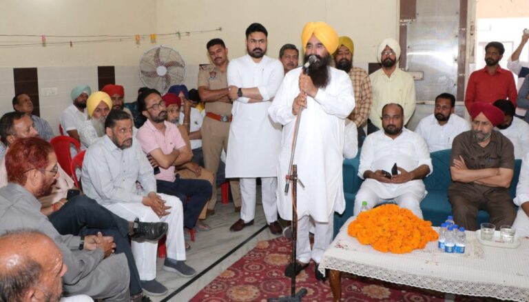 ਆਪ ਉਮੀਦਵਾਰ ਗੁਰਮੀਤ ਸਿੰਘ ਖੁੱਡੀਆਂ ਨੇ ਬਠਿੰਡਾ ਸ਼ਹਿਰ ਵਿੱਚ ਕੀਤੀਆਂ ਮੀਟਿੰਗਾਂ