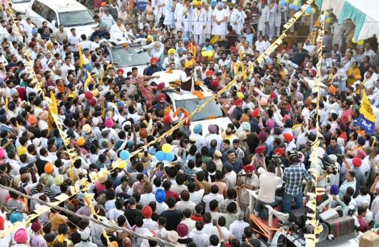 ਮੁੱਖ ਮੰਤਰੀ ਭਗਵੰਤ ਮਾਨ ਨੇ ਕੁਰੂਕਸ਼ੇਤਰ ਤੋਂ ’ਆਪ’ ਉਮੀਦਵਾਰ ਡਾ. ਸੁਸ਼ੀਲ ਗੁਪਤਾ ਲਈ ਕੀਤਾ ਚੋਣ ਪ੍ਰਚਾਰ