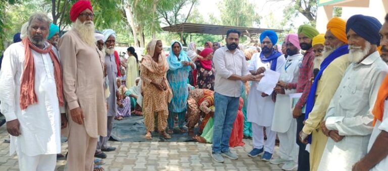 ਮਜ਼ਦੂਰ ਮੁਕਤੀ ਮੋਰਚਾ ਪੰਜਾਬ ਨੇ ਮਨਰੇਗਾ ਕੰਮਾਂ ਨੂੰ ਚਾਲੂ ਕਰਵਾਉਣ ਲਈ ਦਿੱਤਾ ਮੰਗ ਪੱਤਰ