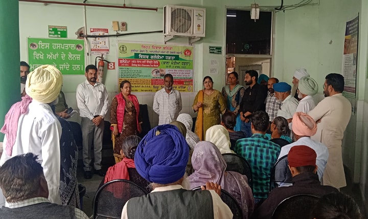 ਸਿਹਤ ਵਿਭਾਗ ਬਠਿੰਡਾ ਵੱਲੋਂ 09 ਤੋਂ 15 ਮਾਰਚ ਤੱਕ ਮਨਾਇਆ ਜਾ ਰਿਹਾ ਹੈ ਵਿਸ਼ਵ ਕਾਲਾ ਮੋਤੀਆ ਰੋਕਥਾਮ ਹਫ਼ਤਾ: ਡਾ ਨਵਦੀਪ ਕੌਰ ਸਰਾਂ