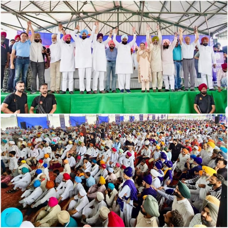 ਕਾਂਗਰਸ ਨੇ ਡੇਰਾ ਬਾਬਾ ਨਾਨਕ ਹਲਕੇ ’ਚ ਕੀਤੀ  ਸੰਵਿਧਾਨ ਬਚਾਓ ਰੈਲੀ; ਭਾਜਪਾ ਤੇ ਆਪ ਉਪਰ ਕੀਤੇ ਸਿਆਸੀ ਹਮਲੇ