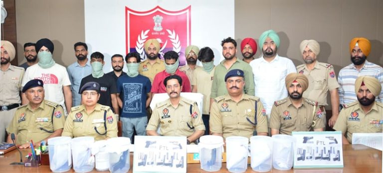 ਪਟਿਆਲਾ ਪੁਲਿਸ ਵੱਲੋਂ ਲਾਰੈਂਸ ਬਿਸ਼ਨੋਈ ਗੈਂਗ ਦੇ ਪੰਜ ਬਦਮਾਸ਼ ਹਥਿਆਰਾਂ ਸਹਿਤ ਕਾਬੂ