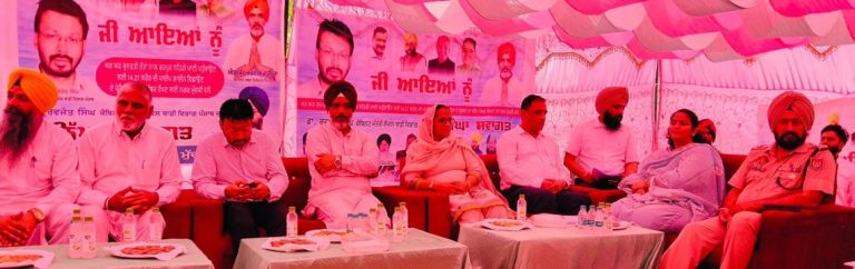 ਮੰਤਰੀ ਡਾ. ਰਵਜੋਤ ਸਿੰਘ ਨੇ ਮੁੱਦਕੀ ਵਿਖੇ ਨਹਿਰੀ ਪਾਣੀ ਪੀਣਯੋਗ ਬਣਾ ਕੇ ਘਰਾਂ ਤੱਕ ਪਹੁੰਚਾਉਣ ਦੇ ਪ੍ਰਾਜੈਕਟ ਦਾ ਰੱਖਿਆ ਨੀਂਹ ਪੱਥਰ