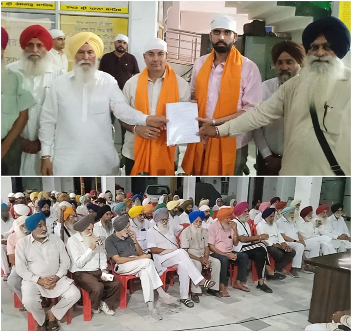 Mayor ਤੇ PCA ਪ੍ਰਧਾਨ ਨੂੰ ਭਾਈ ਮਤੀ ਦਾਸ ਨਗਰ ਦੇ ਗੁਰੂ ਘਰ ‘ਚ ਕੀਤਾ ਸਨਮਾਨਿਤ