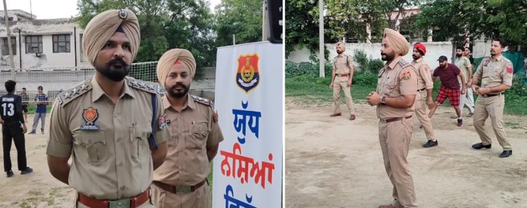 ਜਦ ਬਠਿੰਡਾ ਪੁਲਿਸ ਦੇ ਅਧਿਕਾਰੀ ਤੇ ਮੁਲਾਜਮ ਵਰਦੀ ‘ਚ ਵਾਲੀਬਾਲ ਦੇ ਮੈਦਾਨ ‘ਚ ਡਟੇ