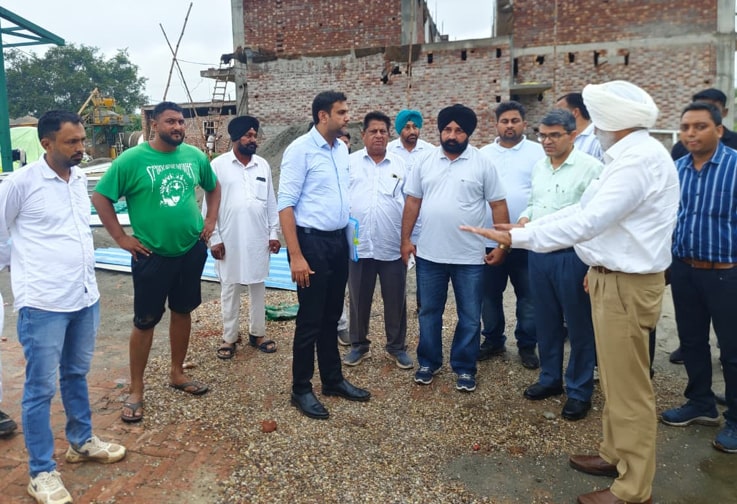 ਪੰਜਾਬ ਮੰਡੀ ਬੋਰਡ ਦੇ ਸਕੱਤਰ ਵੱਲੋਂ ਸੰਗਰੂਰ ਜ਼ਿਲ੍ਹੇ ਵਿੱਚ ਚੱਲ ਰਹੇ ਵਿਕਾਸ ਕਾਰਜਾਂ ਦਾ ਨਿਰੀਖਣ