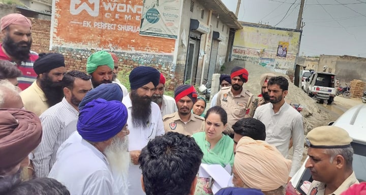 ਡਿਪਟੀ ਕਮਿਸ਼ਨਰ ਵੱਲੋਂ ਮੀਹ ਪ੍ਰਭਾਵਿਤ ਪਿੰਡਾਂ ਦਾ ਦੌਰਾ
