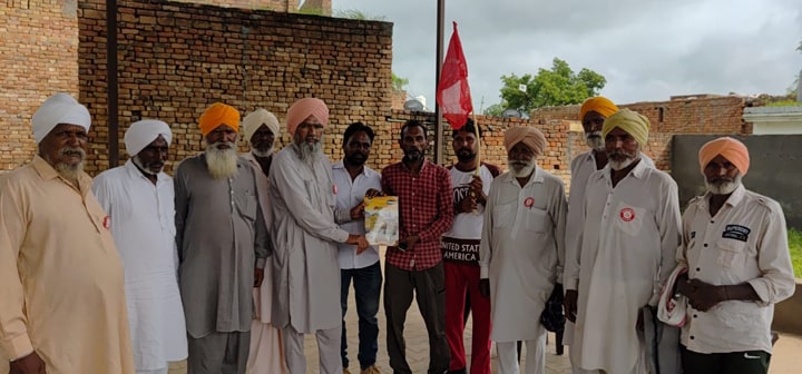 ਪੰਜਾਬ ਖੇਤ ਮਜ਼ਦੂਰ ਸਭਾ ਦੇ ਪ੍ਰਧਾਨ ਮਿੱਠੂ ਸਿੰਘ ਘੁੱਦਾ ਦੀ ਪ੍ਰਧਾਨਗੀ ਹੇਠ ਹੋਈ ਮੀਟਿੰਗ