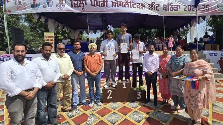 ਸਰਕਾਰੀ ਸਪੋਰਟਸ ਸਕੂਲ ਘੁੱਦਾ ਵਿਖੇ 69ਵੀਂ ਜਿਲਾ ਪੱਧਰ ਅਥਲੈਟਿਕਸ ਮੀਟ ਹੋਈਆਂ ਸ਼ੁਰੂ