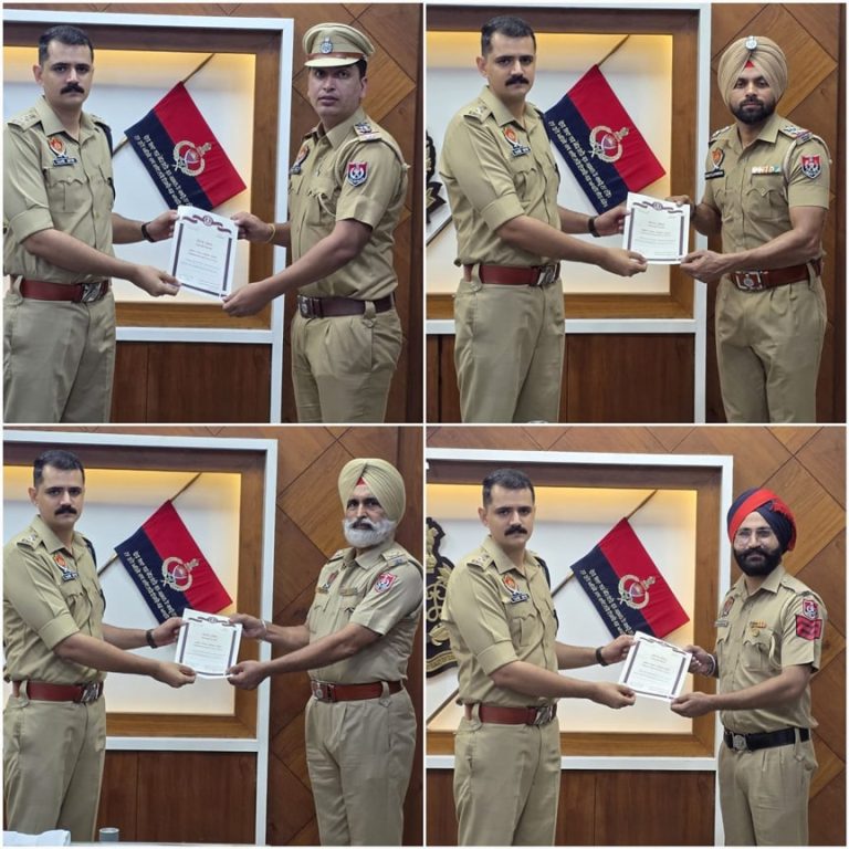 Moga Police ਵੱਲੋਂ ਕਰਮਚਾਰੀਆਂ ਦੀ ਹੌਸਲਾ ਅਫ਼ਜ਼ਾਈ ਲਈ ਸਨਮਾਨ ਸਮਾਰੋਹ