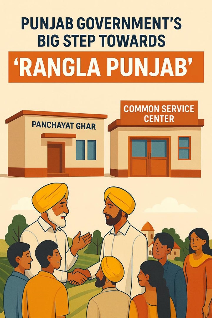 ‘ਰੰਗਲਾ ਪੰਜਾਬ’ ਦੇ ਵਲ ਵਧਿਆ ਪੰਜਾਬ ਸਰਕਾਰ ਦਾ ਨਵਾਂ ਕਦਮ:₹125 ਕਰੋੜ ਨਾਲ ਪਿੰਡਾਂ ਵਿੱਚ ਬਣਨਗੇ ਆਧੁਨਿਕ ਪੰਚਾਇਤ ਘਰ ਅਤੇ ਆਮ ਸੇਵਾ ਕੇਂਦਰ