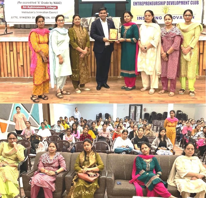 SSD Girls College Bathinda ਵੱਲੋਂ ਉੱਦਮੀ ਮਾਨਸਿਕਤਾ ਵਿਸ਼ੇ ‘ਤੇ ਵਰਕਸ਼ਾਪ ਦਾ ਆਯੋਜਨ