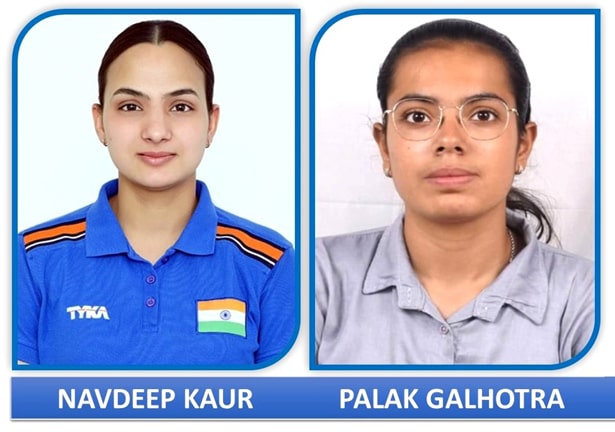 DAV College Bathinda ਦੀਆਂ ਖਿਡਾਰਨਾਂ ਨਵਦੀਪ ਕੌਰ ਅਤੇ ਪਲਕ ਗਲਹੋਤਰਾ ਨੇ ਸ਼ੂਟਿੰਗ ਮੁਕਾਬਲੇ ਵਿਚ ਮੱਲਾਂ ਮਾਰੀਆਂ