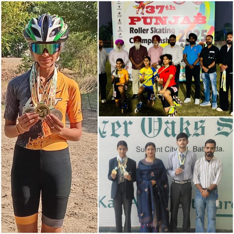 Silver Oaks School ਦੀ Satyajeet Kaur ਨੇ ਰਾਸ਼ਟਰੀ ਪੱਧਰ ਦੀ Roller Skating Championship  ਵਿਚ ਜਿੱਤਿਆ Gold Medal