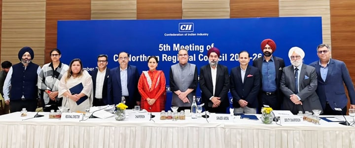 ਉਦਯੋਗ ਮੰਤਰੀ ਵੱਲੋਂ ਐਗਜ਼ਿਬਿਸ਼ਨ ਸੈਂਟਰਾਂ,ਪਾਵਰ ਰੋਡਮੈਪ ਦੀ ਘੋਸ਼ਣਾ;ਸੀਆਈਆਈ ਨਾਰਦਰਨ ਰੀਜਨ ਮੀਟਿੰਗ ਵਿੱਚ ਸੁਜਾਨ ਵੱਲੋਂ ਅੰਮ੍ਰਿਤਸਰ ਵਿੱਚ ₹150 ਕਰੋੜ ਦੀ ਨਿਵੇਸ਼ ਵਚਨਬੱਧਤਾ