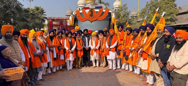 ਸ਼੍ਰੋਮਣੀ ਕਮੇਟੀ ਵੱਲੋਂ ਆਰੰਭ ‘ਸੀਸ ਮਾਰਗ ਨਗਰ ਕੀਰਤਨ’ ਤੀਜੇ ਦਿਨ ਅੰਬਾਲਾ ਤੋਂ ਜ਼ੀਰਕਪੁਰ ਲਈ ਹੋਇਆ ਰਵਾਨਾ