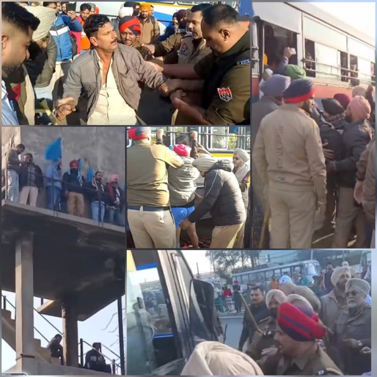 ਕਿਲੋਮੀਟਰ ਸਕੀਮ ਦਾ ਵਿਰੋਧ ਕਰਦੇ ਸੈਕੜੇ PRTC ਮੁਲਾਜਮ Police ਨੇ ਹਿਰਾਸਤ ‘ਚ ਲਏ, ਸਰਕਾਰੀ ਬੱਸਾਂ ਦਾ ਹੋਇਆ ਚੱਕਾ ਜਾਮ