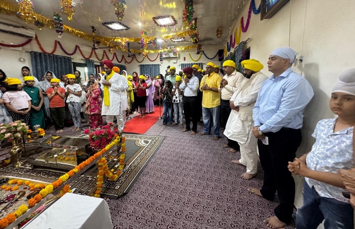 ਹਰਭਜਨ ਸਿੰਘ ਈ.ਟੀ.ਓ. ਥਿਰਵੂਨੰਤਮਪੂਰਮ ਦੇ ਗੁਰੂ ਘਰ ਵਿਖੇ ਹੋਏ ਨਤਮਸਤਕ