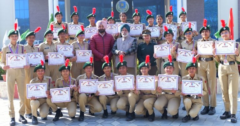 Guru Kashi University ਕੈਡਿਟਾਂ ਦੀਆਂ ਸਲਾਨਾ NCC ਟ੍ਰੇਨਿੰਗ ਕੈਂਪ ਵਿੱਚ ਸ਼ਾਨਦਾਰ ਪ੍ਰਾਪਤੀਆਂ