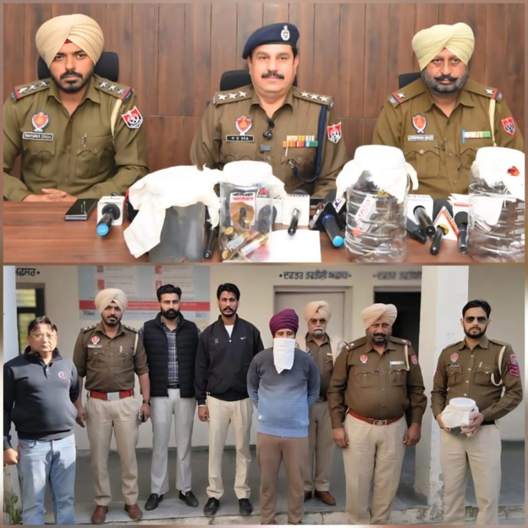 Bathinda Police ਨੇ 3 ਨਜਾਇਜ ਅਸਲਿਆਂ ਸਮੇਤ ਇੱਕ ਵਿਅਕਤੀ ਨੂੰ ਕੀਤਾ ਕਾਬੂ