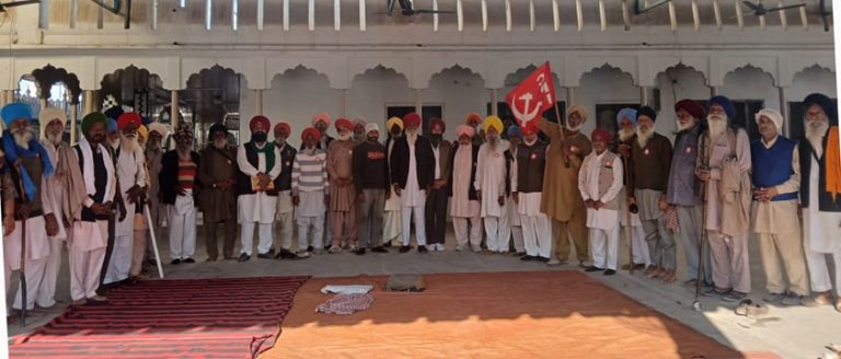 ਭਾਰਤੀ ਕਮਿਊਨਿਸਟ ਪਾਰਟੀ ਤਹਿਸੀਲ ਤਲਵੰਡੀ ਸਾਬੋ ਦਾ ਚੋਣ ਇਜਲਾਸ ਸੰਪਨ