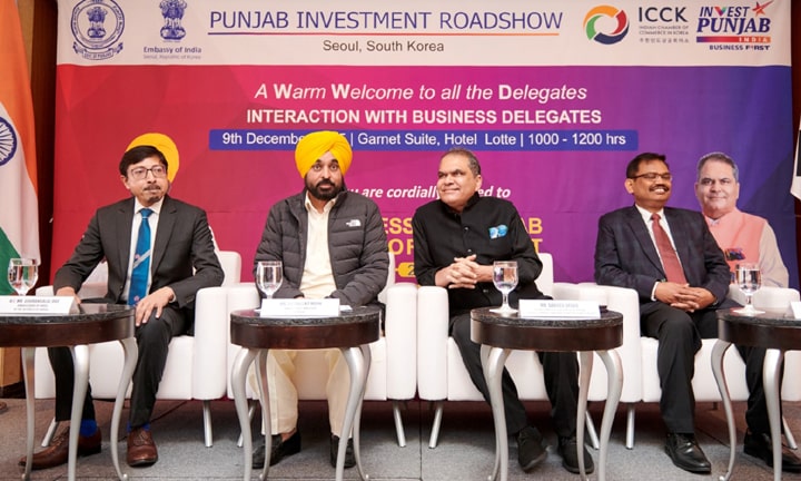 ਮੁੱਖ ਮੰਤਰੀ ਦੇ ਦੌਰੇ ਦੇ ਆਖ਼ਰੀ ਦਿਨ ਦੱਖਣੀ ਕੋਰੀਆ ਵਿੱਚ ਪ੍ਰਭਾਵਸ਼ਾਲੀ ਨਿਵੇਸ਼ ਰੋਡ ਸ਼ੋਅ ਨੂੰ ਮਿਲਿਆ ਭਰਵਾਂ ਹੁੰਗਾਰਾ