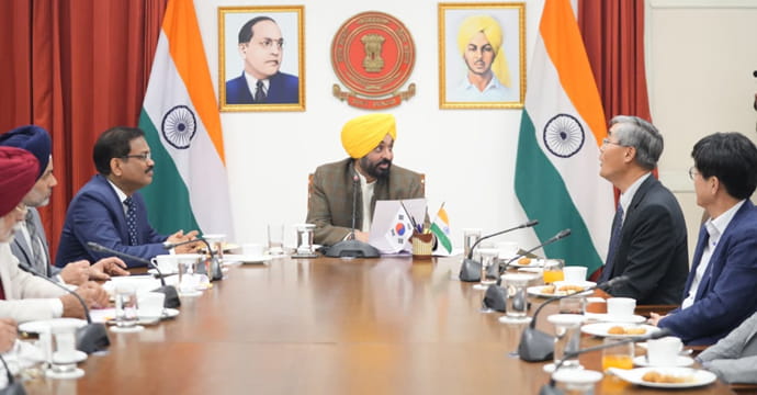 ਨਿਵੇਸ਼ ਲਈ ਮੁੱਖ ਮੰਤਰੀ ਮਾਨ ਦੇ ਯਤਨ ਰੰਗ ਲਿਆਏ, ਖੇਤੀਬਾੜੀ ਖੇਤਰ ਵਿੱਚ ਤਕਨੀਕੀ ਮਦਦ ਲਈ ਅੱਗੇ ਆਇਆ ਦੱਖਣੀ ਕੋਰੀਆ