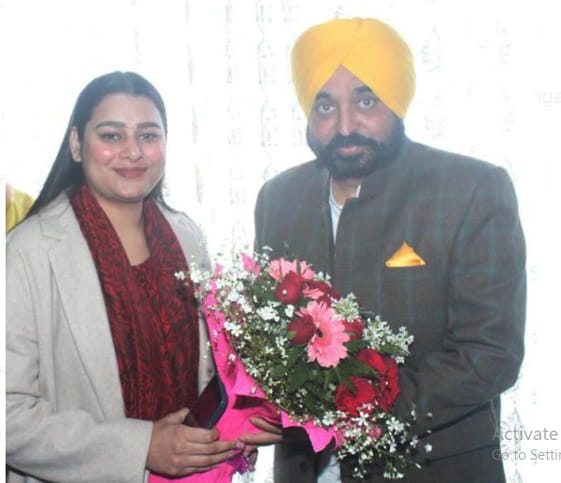 AAP ਆਗੂ ਮਨਦੀਪ ਕੌਰ ਰਾਮਗੜ੍ਹੀਆ ਸੀਨੀਅਰ ਵਾਈਸ ਚੇਅਰਮੈਨ ਨਿਯੁਕਤ