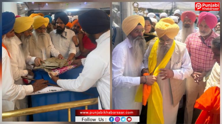 ਵਿਸਾਖੀ ਮੌਕੇ ਕੈਬਿਨਟ ਮੰਤਰੀ ਗੁਰਮੀਤ ਸਿੰਘ ਖੁੱਡੀਆਂ ਤਖ਼ਤ ਸ੍ਰੀ ਦਮਦਮਾ ਸਾਹਿਬ ਵਿਖੇ ਹੋਏ ਨਤਮਸਤਕ