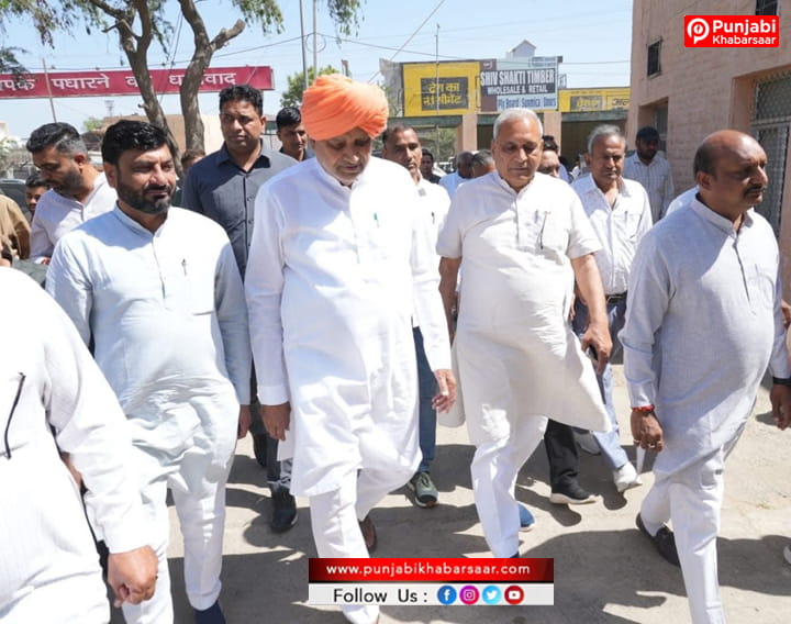 कृषि एवं किसान कल्याण मंत्री श्याम सिंह राणा ने जिला की मंडियों का किया निरीक्षण