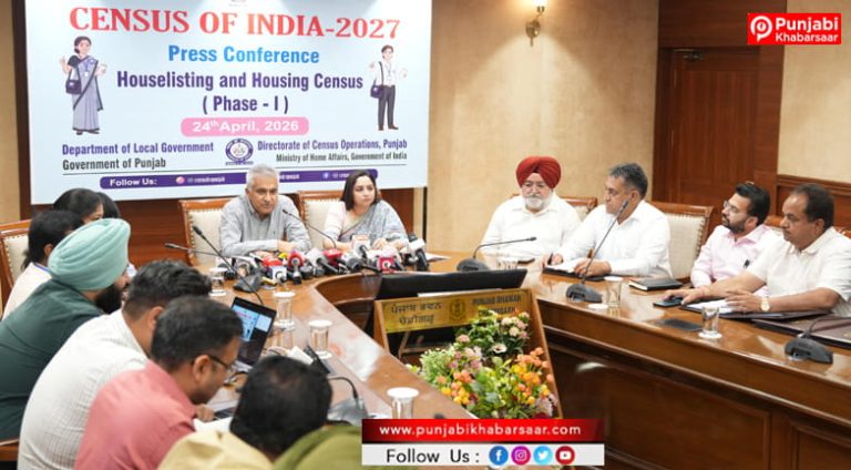 ਦੋ ਪੜਾਵਾਂ ਵਿੱਚ ਕੀਤੀ ਜਾਵੇਗੀ ਜਨਗਣਨਾ-2027; ਡਾ ਨਵਜੋਤ ਖੋਸਾ ਡਾਇਰੈਕਟਰ ਜਨਗਣਨਾ