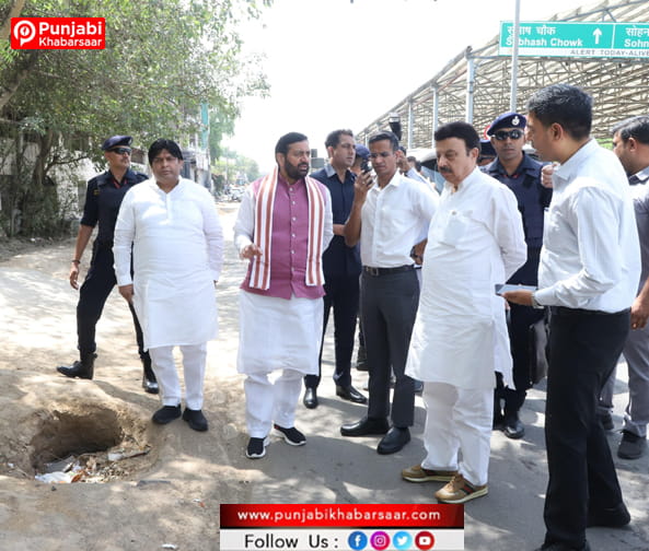 CM Nayab Singh Saini ने गुरुग्राम शहर के विभिन्न इलाकों का दौरा कर लिया व्यवस्थाओं का जायजा