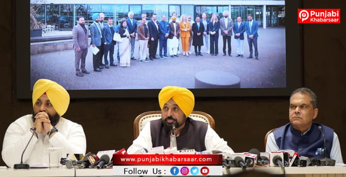ਯੂਰਪ ਫੇਰੀ ਨੇ ਪੰਜਾਬ ਦੇ ਕਿਸਾਨਾਂ, ਉਦਯੋਗ ਅਤੇ ਨੌਜਵਾਨਾਂ ਲਈ ਨਵੇਂ ਦਰਵਾਜ਼ੇ ਖੋਲ੍ਹੇ: ਮੁੱਖ ਮੰਤਰੀ ਭਗਵੰਤ ਸਿੰਘ ਮਾਨ