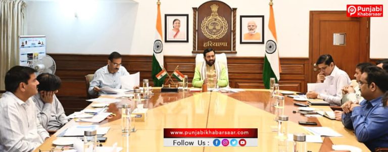 शहरों में आबादी अनुसार नई जल निकासी परियोजनाओं के प्रस्ताव किए जाएं तैयार – मुख्यमंत्री नायब सिंह सैनी