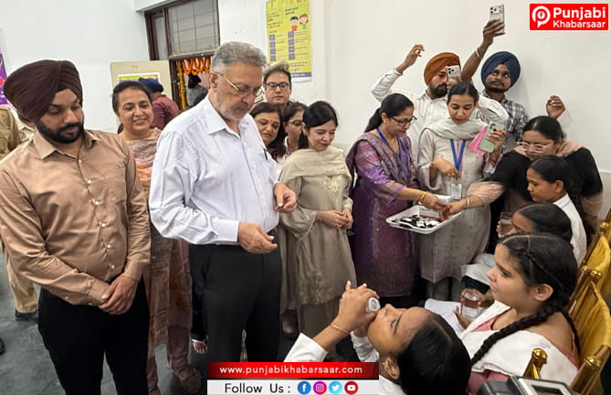Health Minister Dr. Balbir Singh ਵਲੋਂ ਪੇਟ ਦੇ ਕੀੜਿਆਂ ਤੋਂ ਮੁਕਤੀ ਲਈ ਮੋਹਾਲੀ ਤੋਂ ਸੂਬਾ ਪੱਧਰੀ ਮੁਹਿੰਮ ਦੀ ਸ਼ੁੂਰੂਆਤ