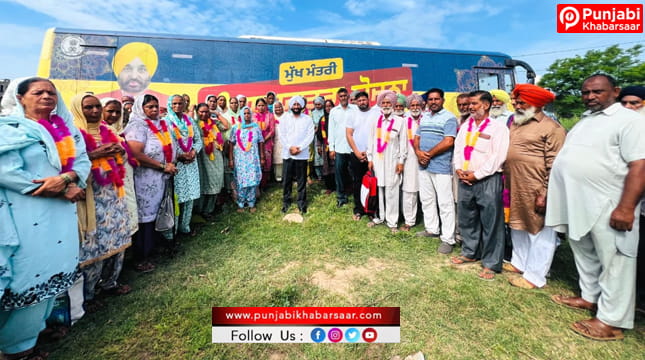 ਮੁੱਖ ਮੰਤਰੀ ਤੀਰਥ ਯਾਤਰਾ ਯੋਜਨਾ ਤਹਿਤ ਵਿਧਾਇਕ ਕੁਲਵੰਤ ਸਿੰਘ ਨੇ ਸ੍ਰੀ ਅੰਮ੍ਰਿਤਸਰ ਸਾਹਿਬ ਲਈ ਤਿੰਨ ਬੱਸਾਂ ਨੂੰ ਦਿਖਾਈ ਹਰੀ ਝੰਡੀ