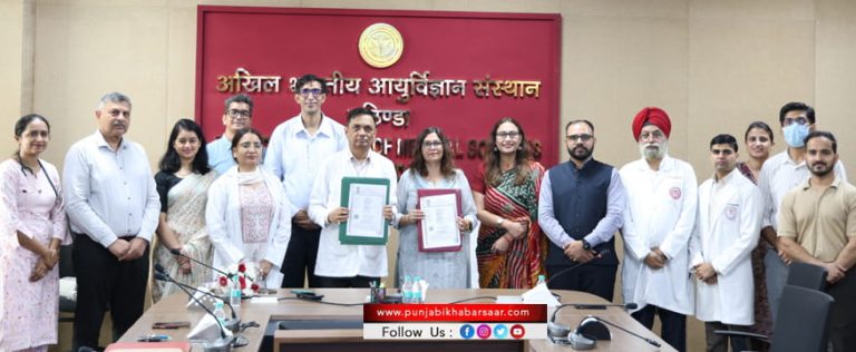 AIIMS Bathinda ਅਤੇ ਦ ਹੰਸ ਫਾਊਂਡੇਸ਼ਨ ਵੱਲੋਂ ਬਾਲ ਵਿਕਾਸ ਅਤੇ ਸ਼ੁਰੂਆਤੀ ਦਖ਼ਲ ਕੇਂਦਰ ਦੀਆਂ ਸੇਵਾਵਾਂ ਨੂੰ ਮਜ਼ਬੂਤ ਕਰਨ ਲਈ ਸਮਝੌਤਾ