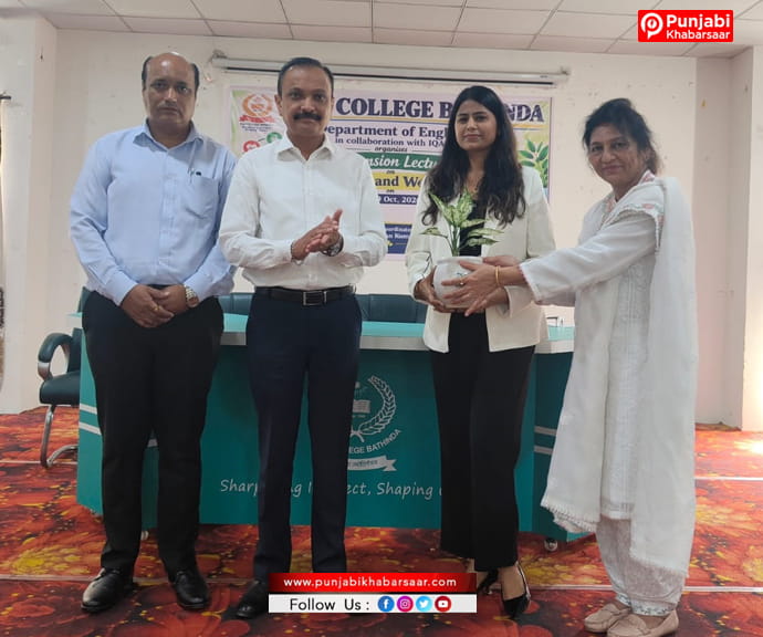 DAV College Bathinda ਨੇ “ਸਿਹਤ ਅਤੇ ਤੰਦਰੁਸਤੀ ਜਾਗਰੂਕਤਾ” ਵਿਸ਼ੇ ‘ਤੇ ਵਿਸਥਾਰ ਭਾਸ਼ਣ ਦਾ ਆਯੋਜਨ ਕੀਤਾ