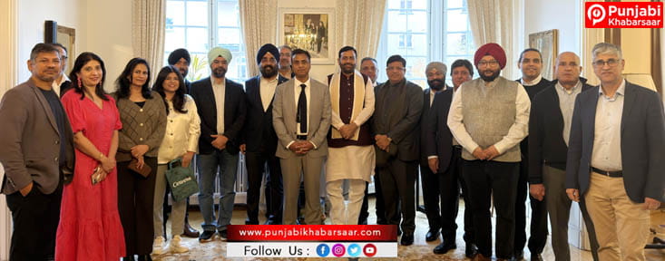 स्वीडिश सिख समुदाय के प्रतिनिधिमंडल ने इंडिया हाउस में हरियाणा के मुख्यमंत्री श्री नायब सिंह सैनी से की भेंट